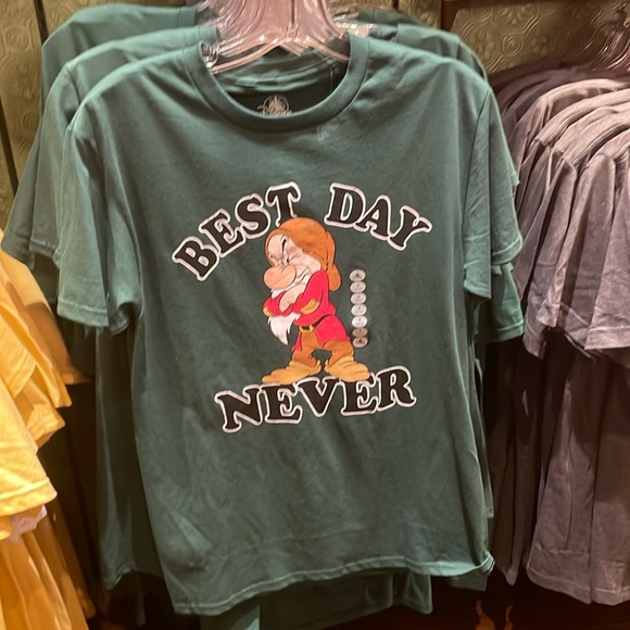 Disney Parks Grumpy Best Day Never T Shirt NEW - Picture 2 of 2